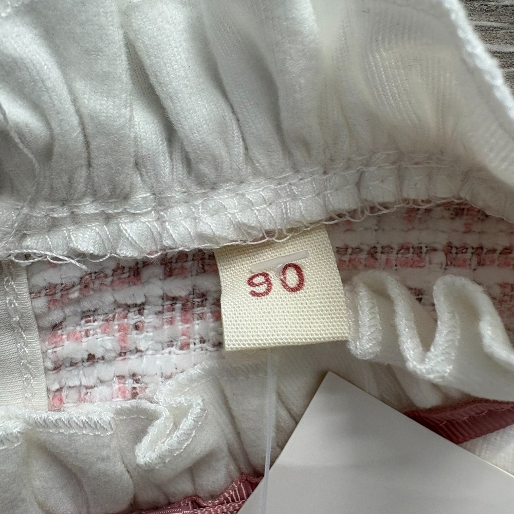 NWT Fashion Classic Clothes Kids Pink 90s Bow Detail A-Line Dress Size 12-24M - Picture 9 of 12
